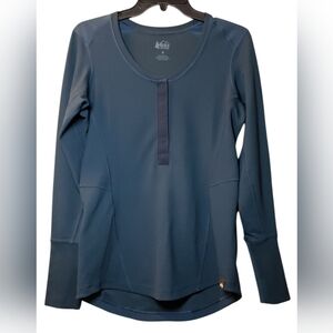 REI Co-op Waffle Knit Pullover Women's Long Sleeve Size Medium